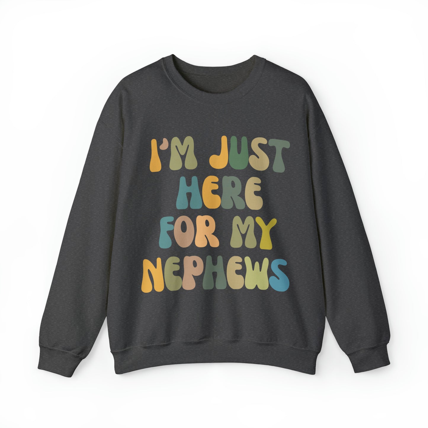 I'm Just Here for My Nephews Sweatshirt, Gift for Cool Aunt, New Auntie Sweatshirt, Funny Aunt Sweatshirt, Favorite Aunt Sweatshirt, S1012