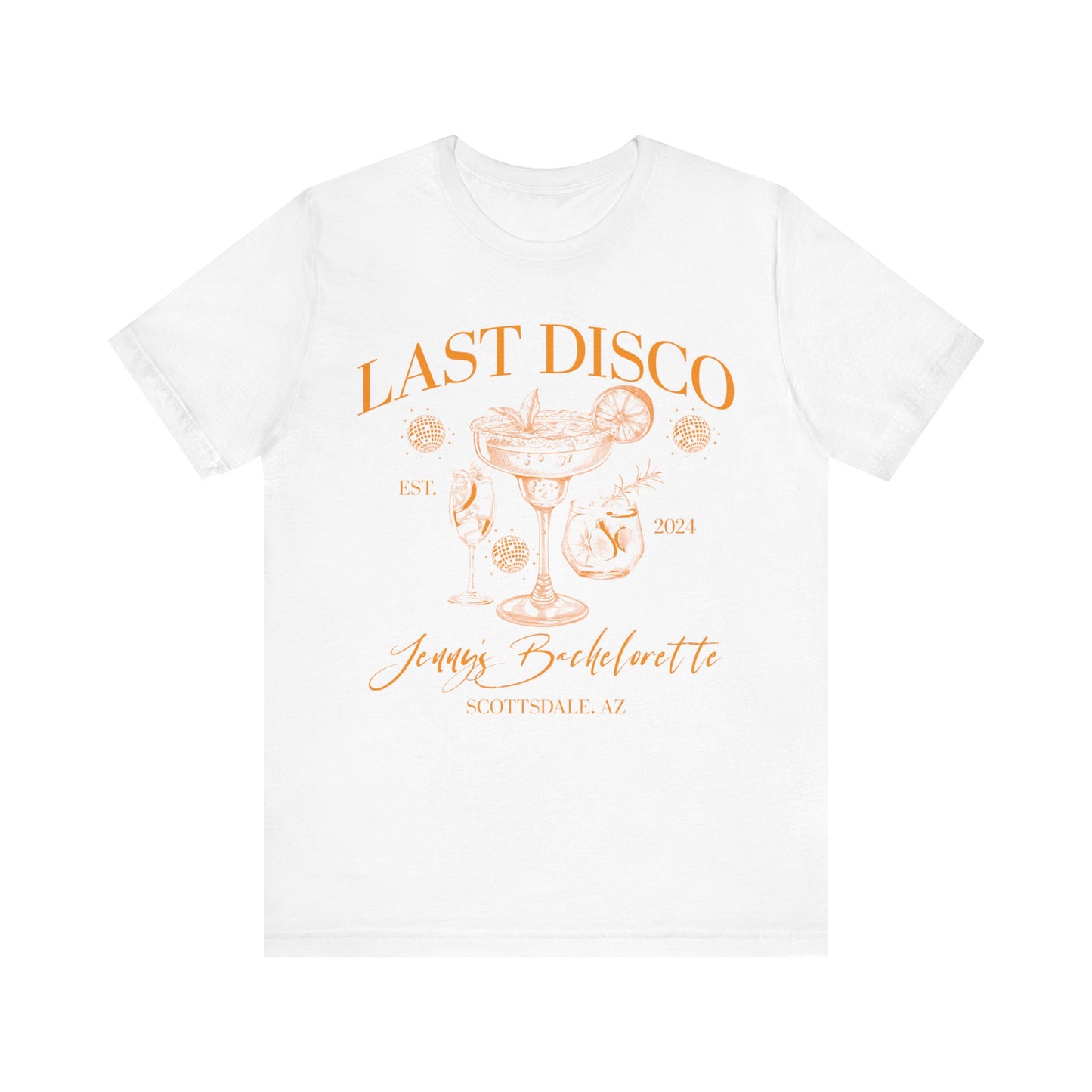 Last Disco Shirt, Disco Bride Dancing Queens Shirt, Custom Location Bridal Party Shirt, Bridal Shower, Disco Bach Bride To Be Gifts, 1 T1565