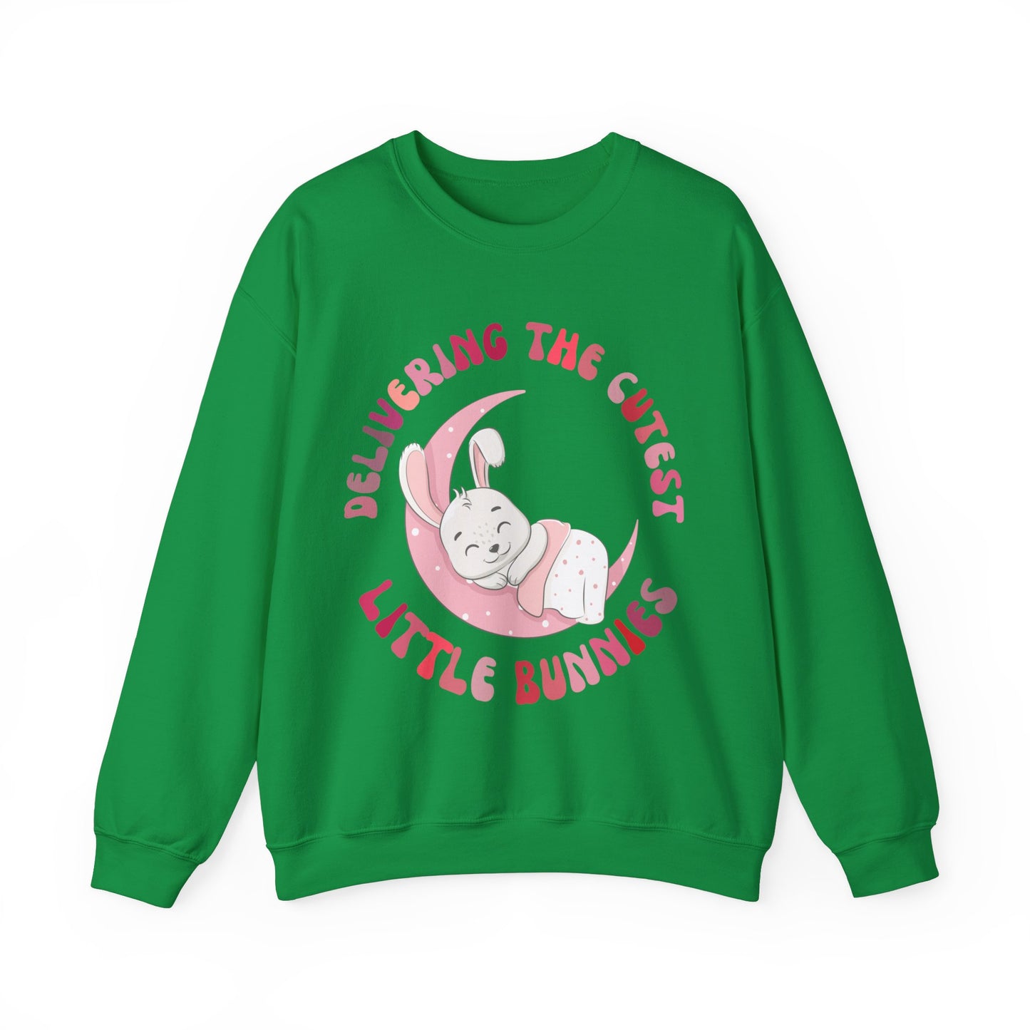 Delivering the Cutest Little Bunnies Sweatshirt, Labor and Delivery Easter Sweatshirt, L&D Shirt Catching Babies L and D Sweatshirt, S1551