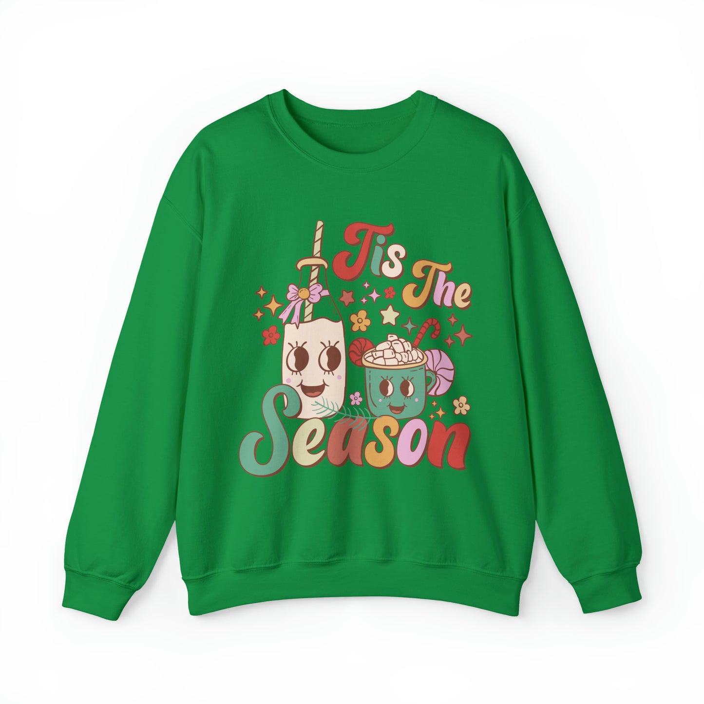 Christmas Tis The Season Sweatshirt, Merry Christmas Shirt, Christmas Tree Sweater, Christmas Tree shirt, Christmas Cake Sweatshirt, S890