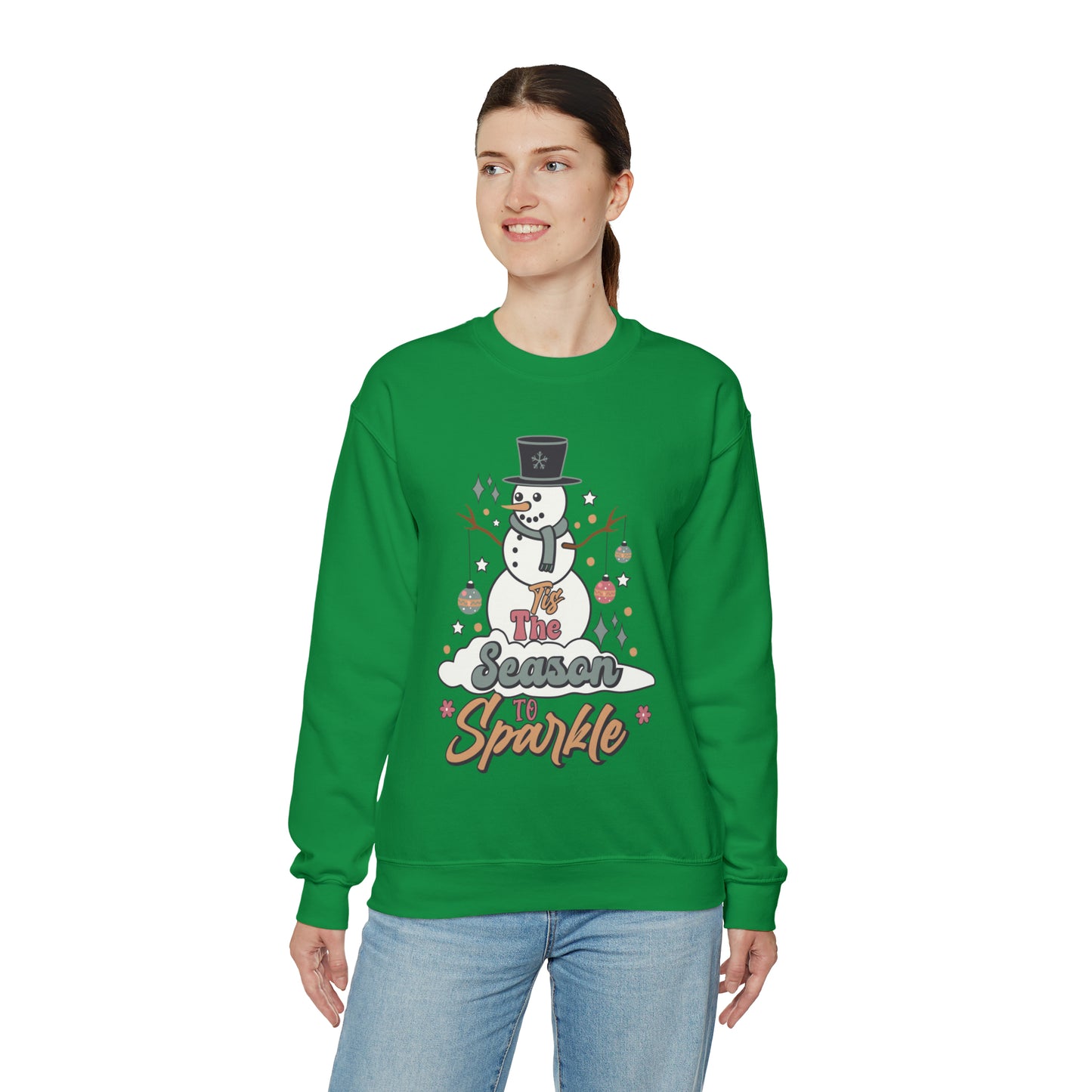 Christmas Tis The Season Sweatshirt, Merry Christmas Shirt, Christmas Tree Cake Sweater, Women Christmas, Christmas Cake Sweatshirt, SW877