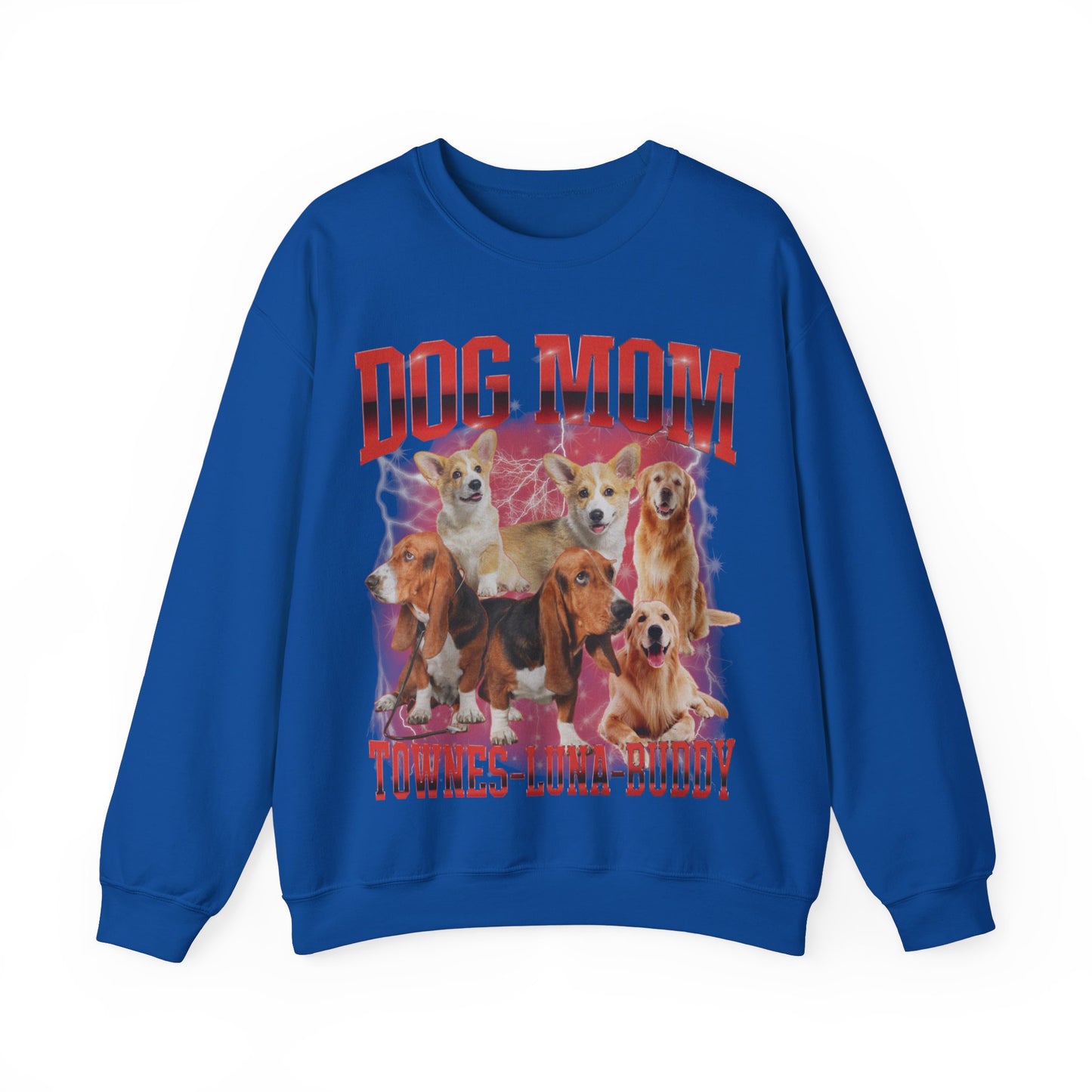 Custom Retro Dog Bootleg Sweatshirt, Dog Mom Sweatshirt, Dog Bootleg Retro 90's Sweatshirt, Custom Pet Photo, Custom Pet Portrait, S1430