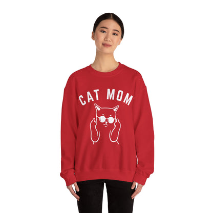 Cat Mom Sweatshirt, Funny Pet Lover Sweatshirt for Her, Cat Mama Sweatshirt for Mom Gift from Kids, Cat T-Sweatshirt Gift for Women, S1111