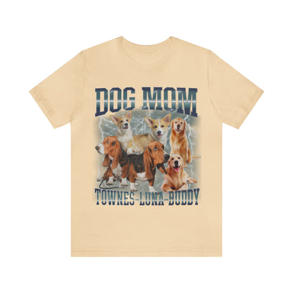 Custom Retro Dog Bootleg Shirt, Dog Mom Shirt, Dog Bootleg Retro 90's Tee, Custom Pet Photo, Custom Pet Portrait, Pet Lovers Gift, T1431