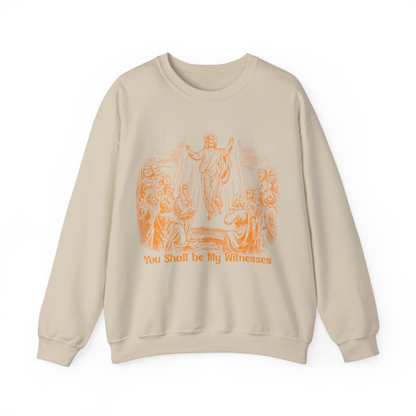 Vintage The Ascent of Jesus Into Heaven On The Fortieth Day After The Resurrection Sweatshirt, Christian gifts, Religious Sweatshirt, S1591