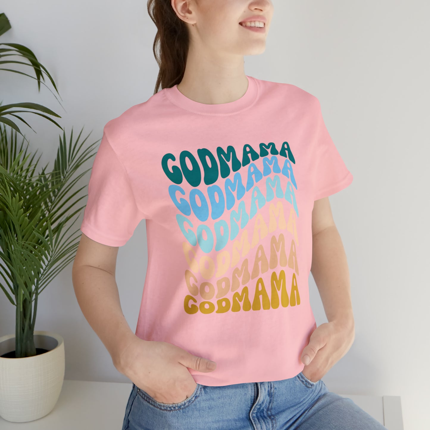 Godmother Gift from Goddaughter, Retro Godmother Shirt for Mother's Day, Cute Godmama Gift for Baptism, God Mother Proposal, T252