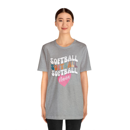 Softball Nana Shirt, Cute Softball Shirt for Grandma, Retro Softball Nana Shirt, Shirt for Nana, T330