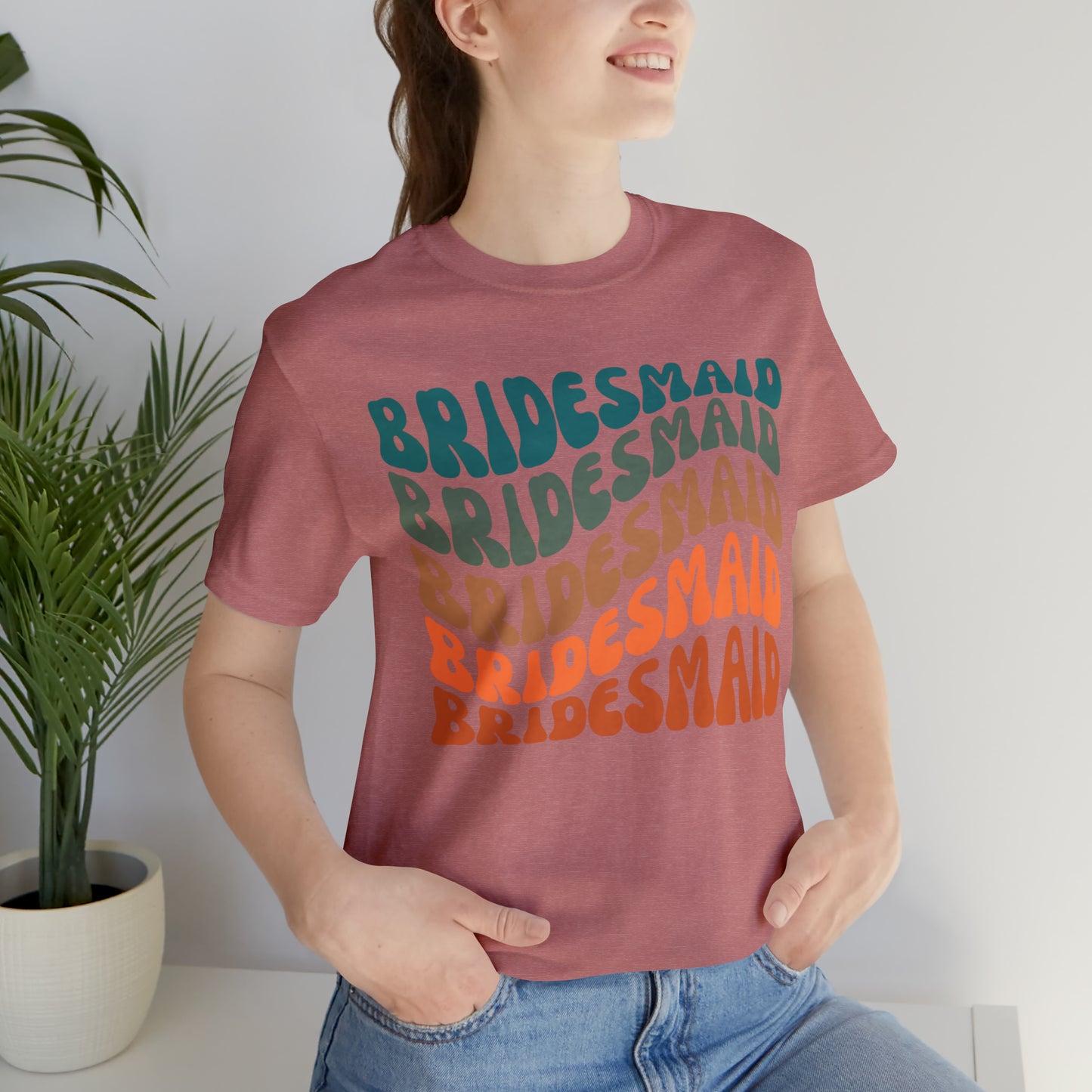 Retro Bridesmaid TShirt, Bridesmaid Shirt for Women, T289