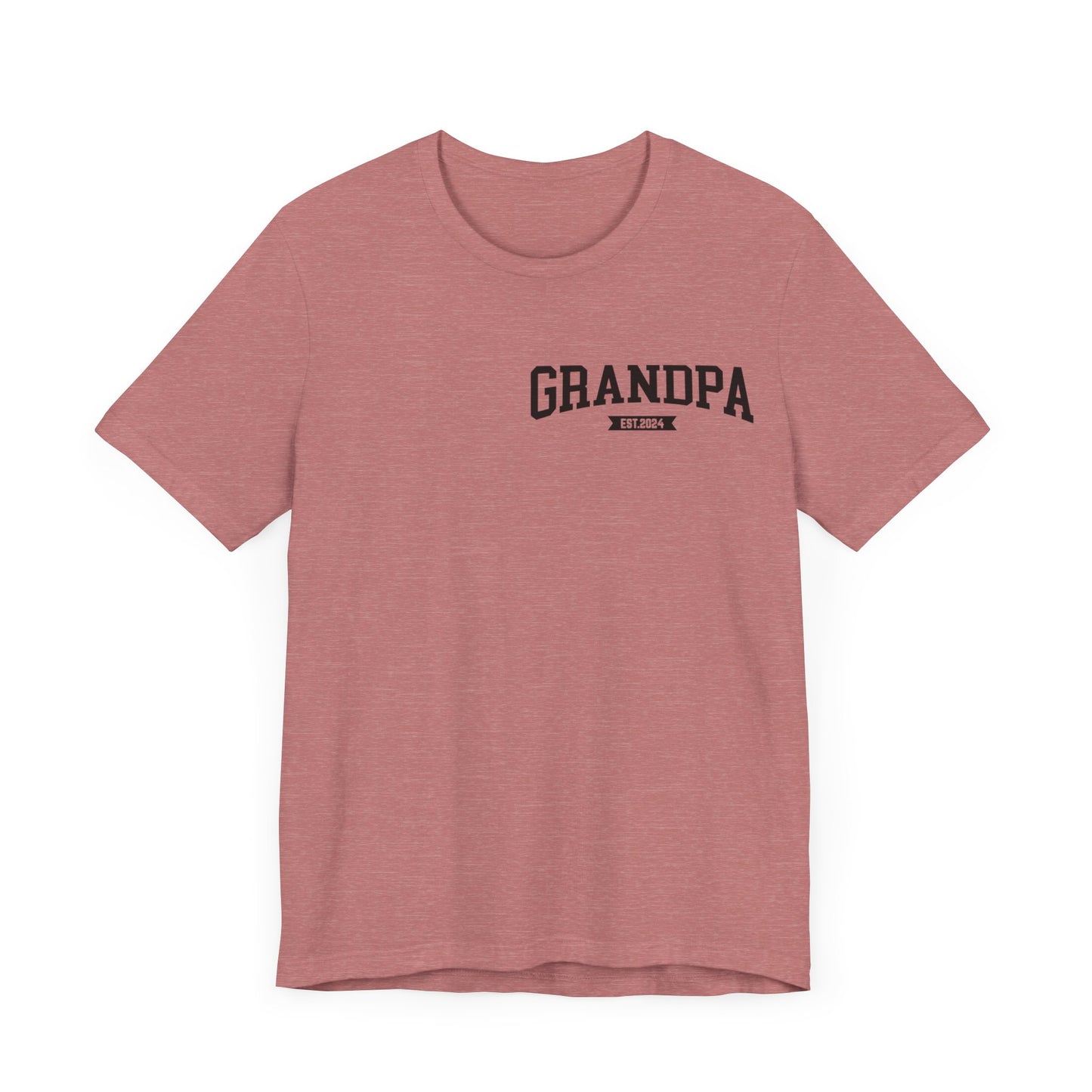 New Grandpa Est Pocket Design Shirt, Custom Father Day Shirt, Custom Fathers day Gift, Custom Grandpa Shirt, Fathers Shirt Dad shirt, T1654