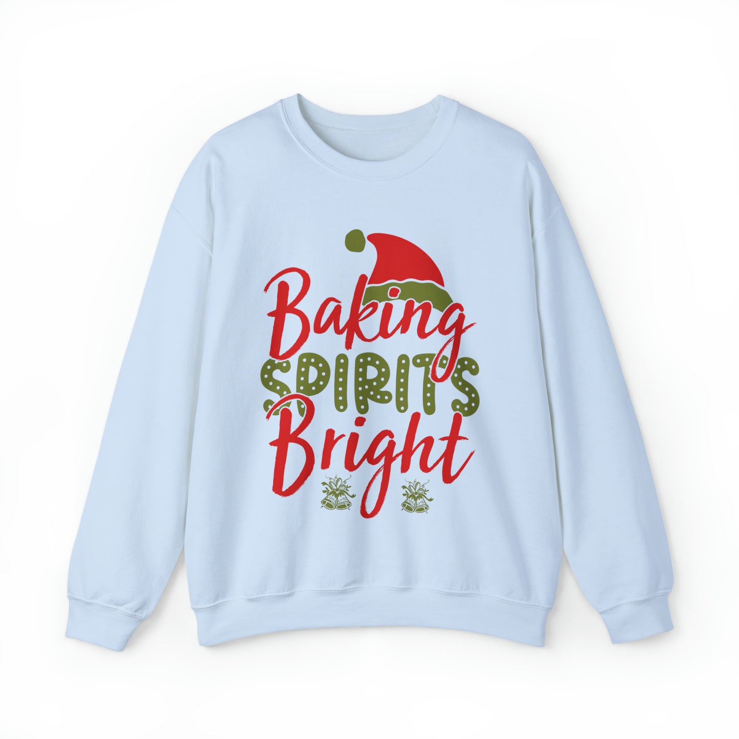 Baking Spirits Bright Sweatshirt, Christmas Cookie Sweatshirt, Funny Baker Sweatshirt, Gift For Cookie Lover, Cute Christmas Cookie, SW927