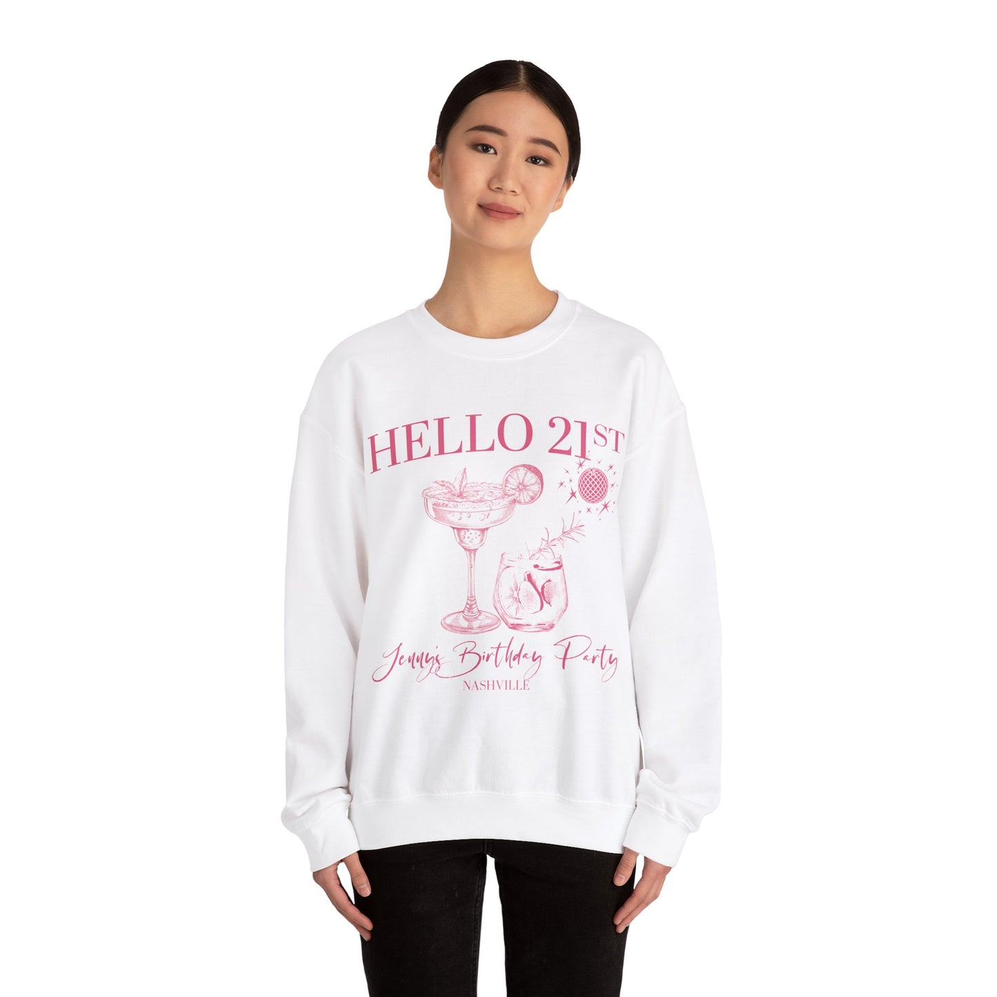 Hello 21st Sweatshirt, 21st Birthday Gift, Est 2003 Sweatshirt, Hello Twenty One Birthday, 21st birthday Party, Funny 21st Birthday, S1570