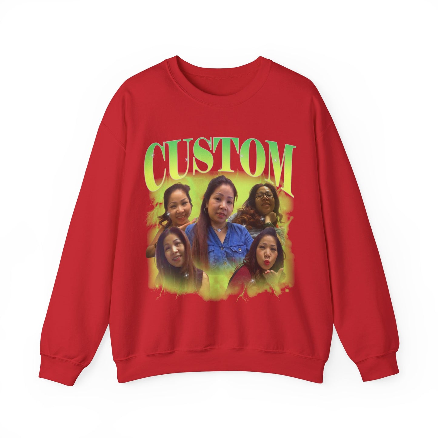 Custom Your Own Bootleg Tee, Retro Custom Bootleg Rap Tee, Custom Photo Sweatshirt, Insert Your Design Vintage Graphic 90s Sweatshirt, S1376