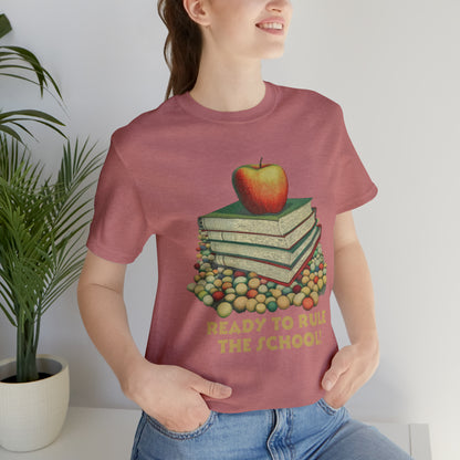 Back to school shirt funny for student - Ready to rule the school, T152