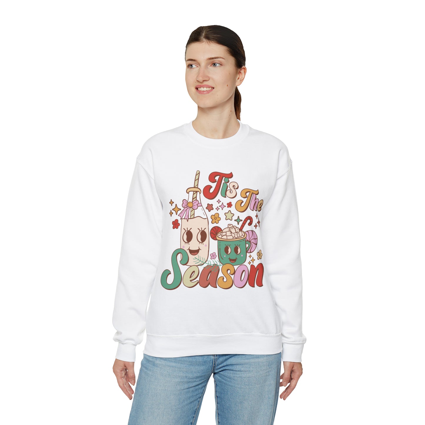 Christmas Tis The Season Sweatshirt, Merry Christmas Shirt, Christmas Tree Sweater, Christmas Tree shirt, Christmas Cake Sweatshirt, S890