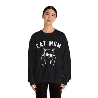 Cat Mom Sweatshirt, Funny Pet Lover Sweatshirt for Her, Cat Mama Sweatshirt for Mom Gift from Kids, Cat T-Sweatshirt Gift for Women, S1111