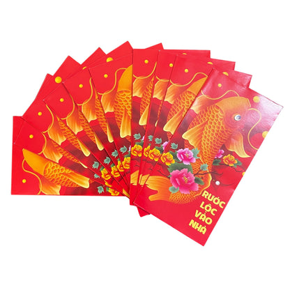 30 Pieces 3 Style li xi envelope Vietnamese, Bao li xi 2024 Viet Nam size 3"x 6.5",Vietnamese New Year Lucky Money Envelopes use for Tet Vietnam
