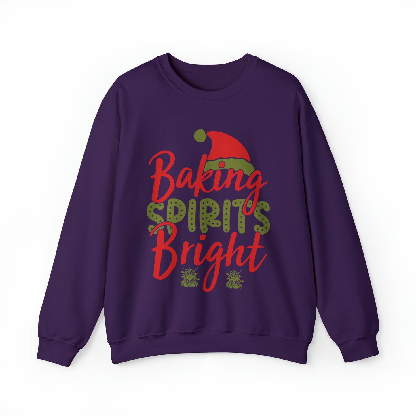 Baking Spirits Bright Sweatshirt, Christmas Cookie Sweatshirt, Funny Baker Sweatshirt, Gift For Cookie Lover, Cute Christmas Cookie, SW927