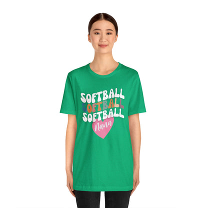 Softball Nana Shirt, Cute Softball Shirt for Grandma, Retro Softball Nana Shirt, Shirt for Nana, T330