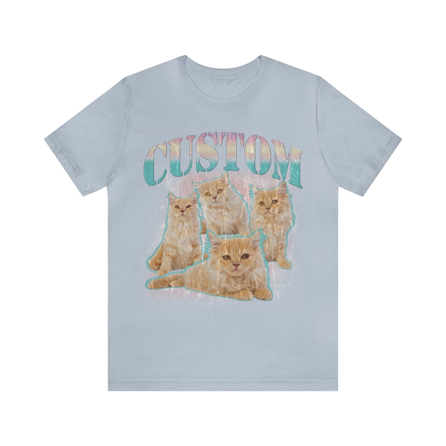 Retro Custom Cat Bootleg Tee, Custom Cat Shirt, Custom Cat Lover Gift, Custom dog portrait, Vintage Funny Cat Shirt, Bootleg Shirt, T1397