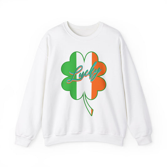 St Patrick's Day Lucky Sweatshirt, Women's St Patty's Sweatshirt, Shamrock Sweatshirt, St Patrick's Day Tee Cute St Pattys Sweatshirt, S1481