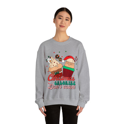 Christmas Calories Don't Count Sweatshirt, Funny Christmas Sweatshirt, Christmas Gift, Xmas calories Sweatshirt, Christmas calories, S871