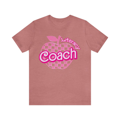 Literacy Coach shirt, Pink Sport Coach Shirt, Colorful Coaching shirt, 90s Cheer Coach shirt, Back To School Shirt, Teacher Gift, T821