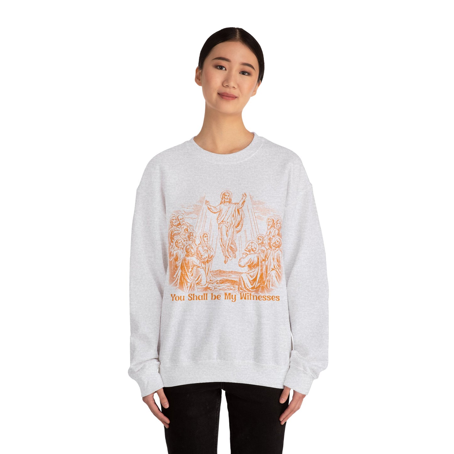 Vintage The Ascent of Jesus Into Heaven On The Fortieth Day After The Resurrection Sweatshirt, Christian gifts, Religious Sweatshirt, S1591