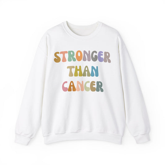 Stronger Than Cancer Sweatshirt, Cancer Warrior Sweatshirt, Cancer Survivor Sweatshirt, Breast Cancer Awareness Sweatshirt, S1458