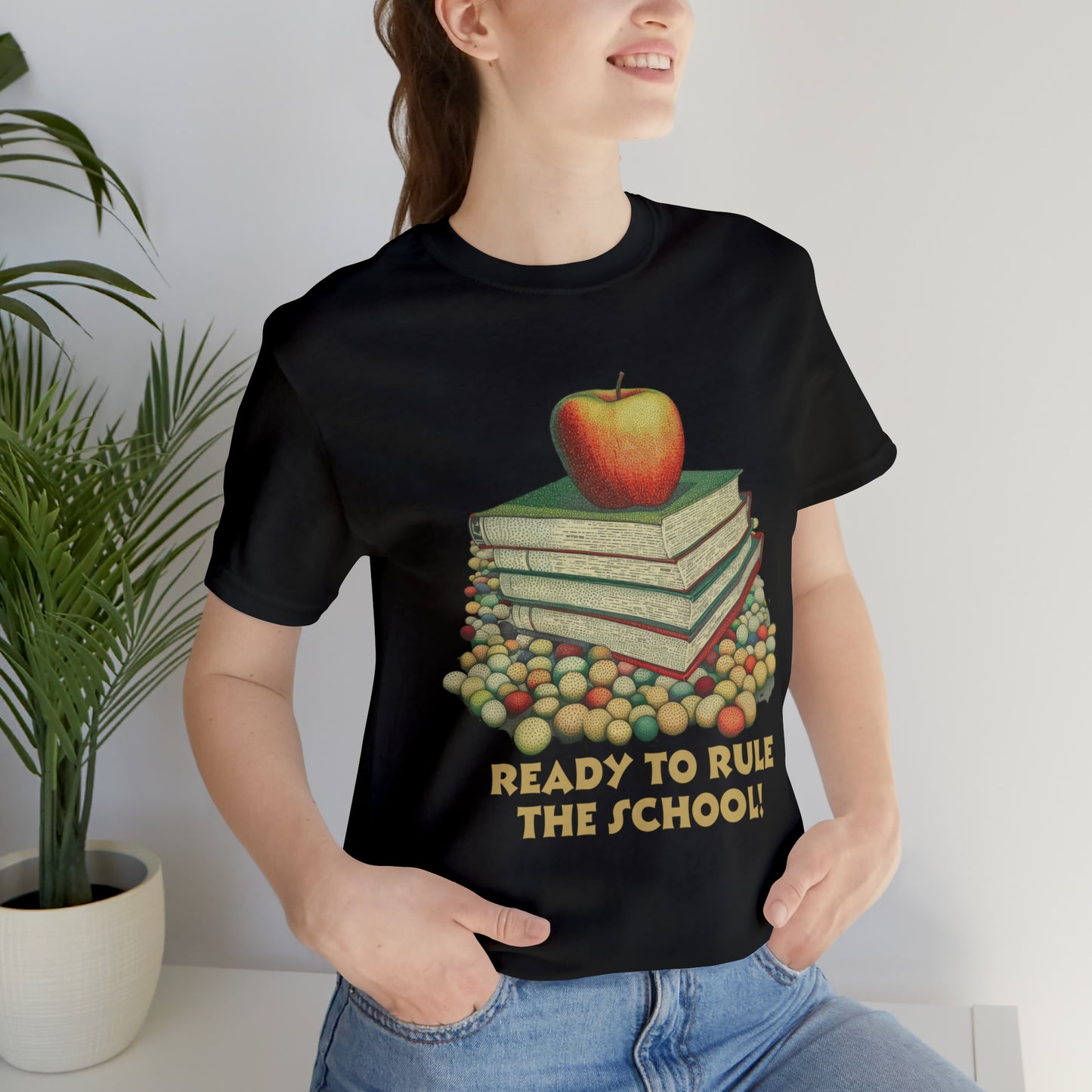 Back to school shirt funny for student - Ready to rule the school, T152