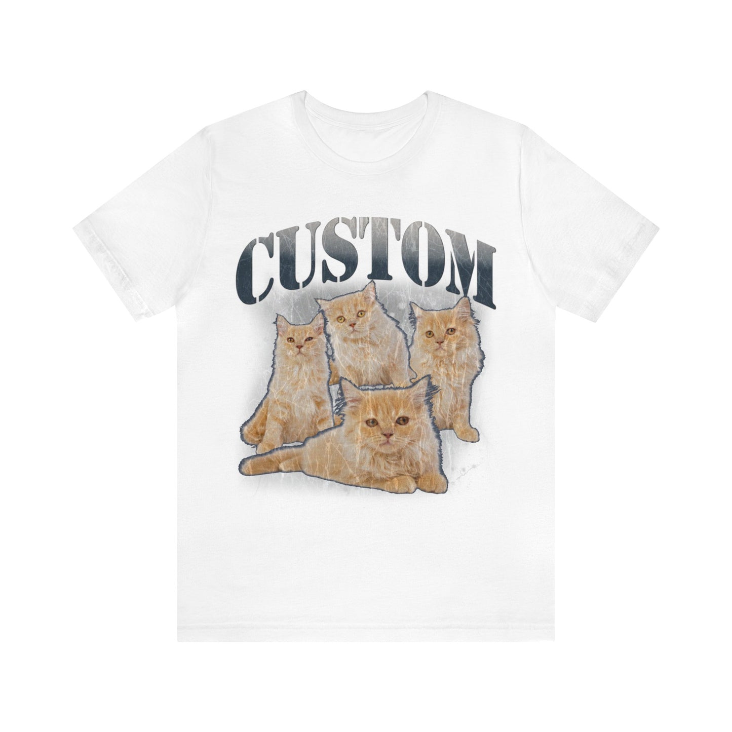 Retro Custom Cat Bootleg Tee, Custom Cat Shirt, Custom Cat Lover Gift, Custom dog portrait, Vintage Funny Cat Shirt, Bootleg Shirt, T1396