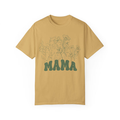 Wildflowers Mama Shirt, Mama Shirt, Retro Mom TShirt, Mother's Day Gift, Flower Shirts for Women, Floral New Mom Gift, Comfort Colors CC1592