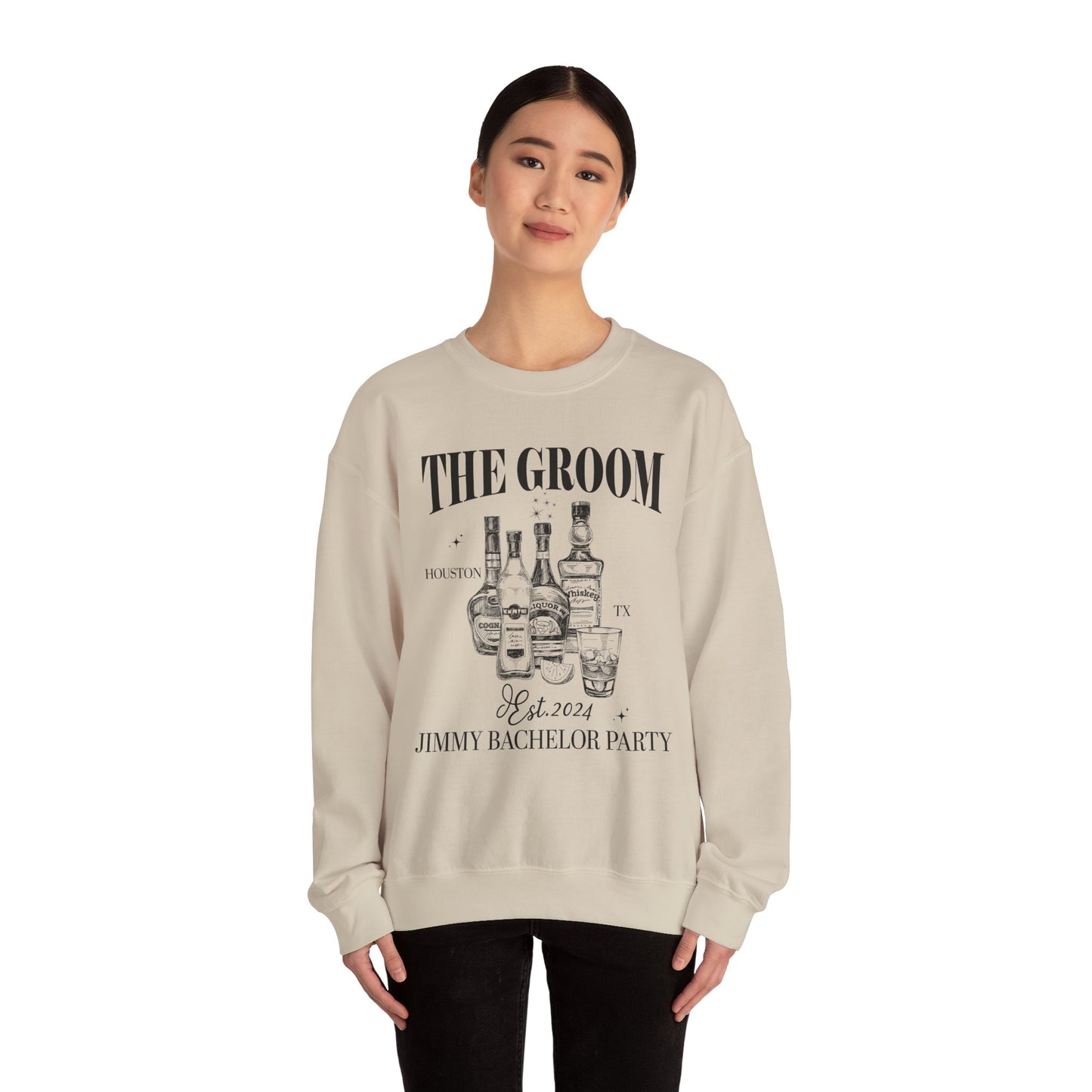 The Groom Bachelor Party Sweatshirt, Groomsmen Sweatshirt, Custom Bachelor Party Gifts, Funny Bachelor Sweatshirt, Group Sweatshirt, S1555