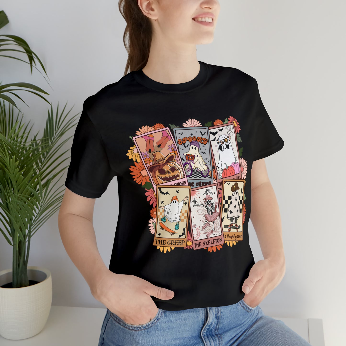 The Tarot Card Shirt, Skeleton Tarot Card Shirt, Tarot Card Lover Shirt, Skull Tarot Card Tee, Retro Halloween shirt, T611