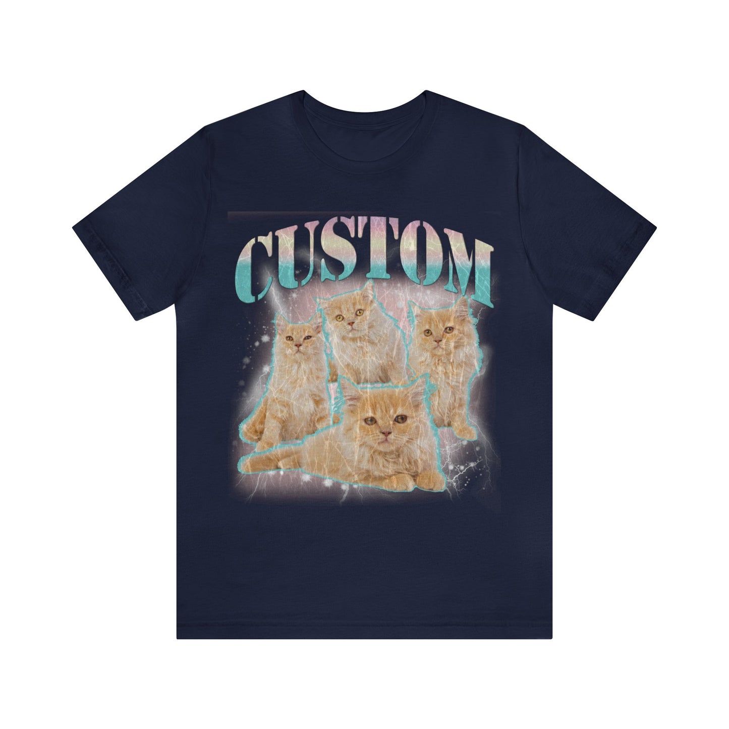 Retro Custom Cat Bootleg Tee, Custom Cat Shirt, Custom Cat Lover Gift, Custom dog portrait, Vintage Funny Cat Shirt, Bootleg Shirt, T1397