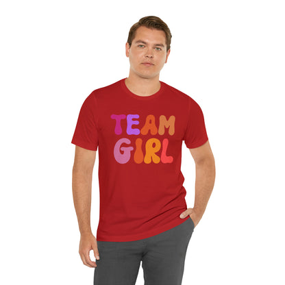 Team Girl Shirt for Gender Reveal, Cute Baby Announcement Shirt for Gender Reveal, Gender Announcement Gift for Her, T446