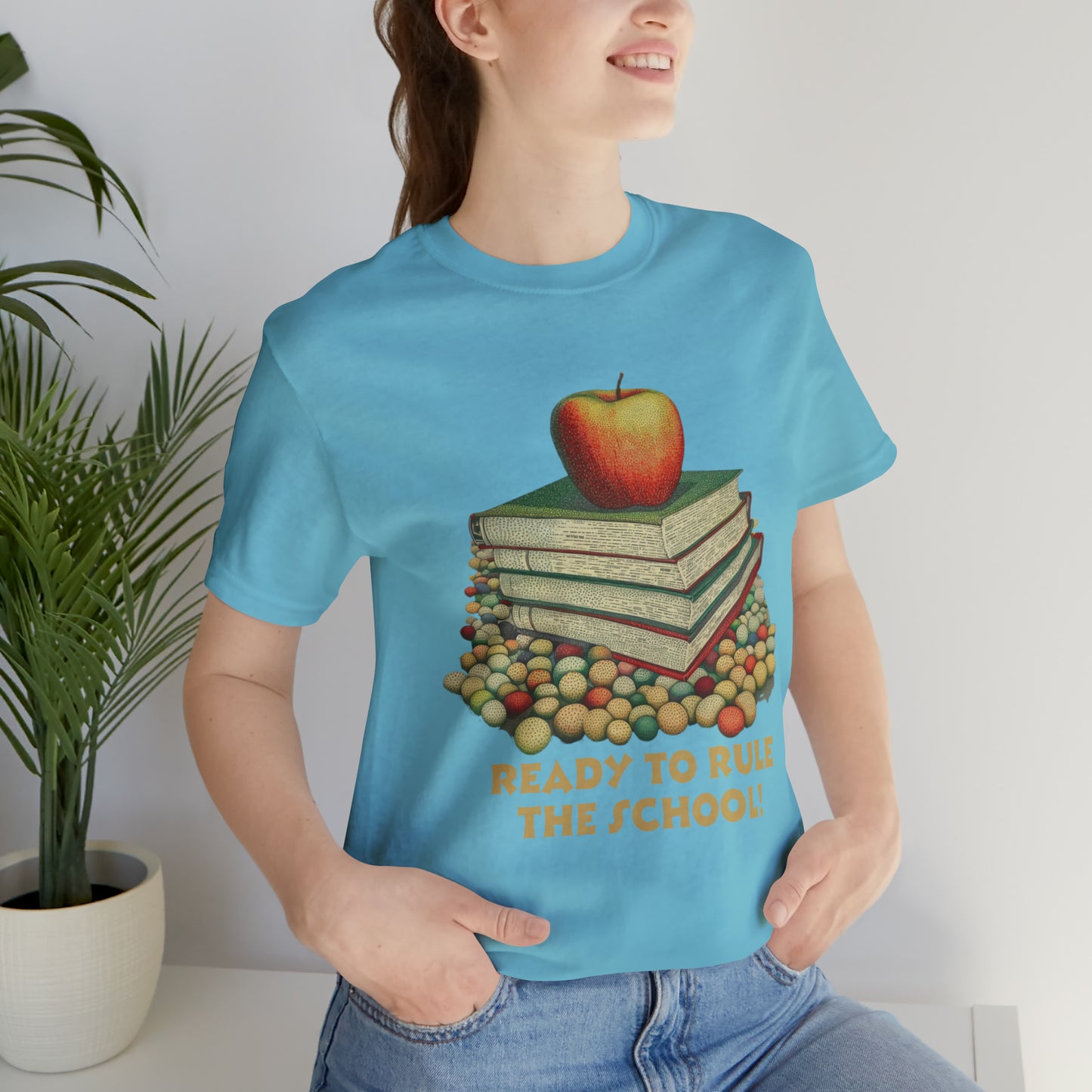 Back to school shirt funny for student - Ready to rule the school, T152