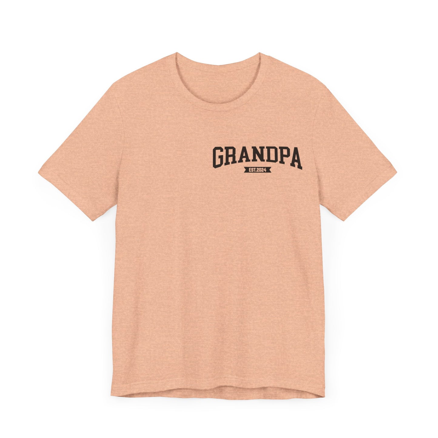 New Grandpa Est Pocket Design Shirt, Custom Father Day Shirt, Custom Fathers day Gift, Custom Grandpa Shirt, Fathers Shirt Dad shirt, T1654