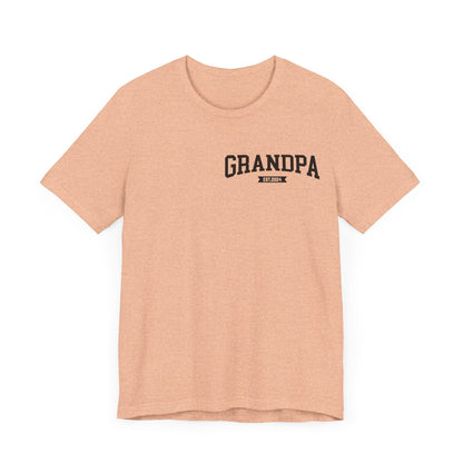 New Grandpa Est Pocket Design Shirt, Custom Father Day Shirt, Custom Fathers day Gift, Custom Grandpa Shirt, Fathers Shirt Dad shirt, T1654