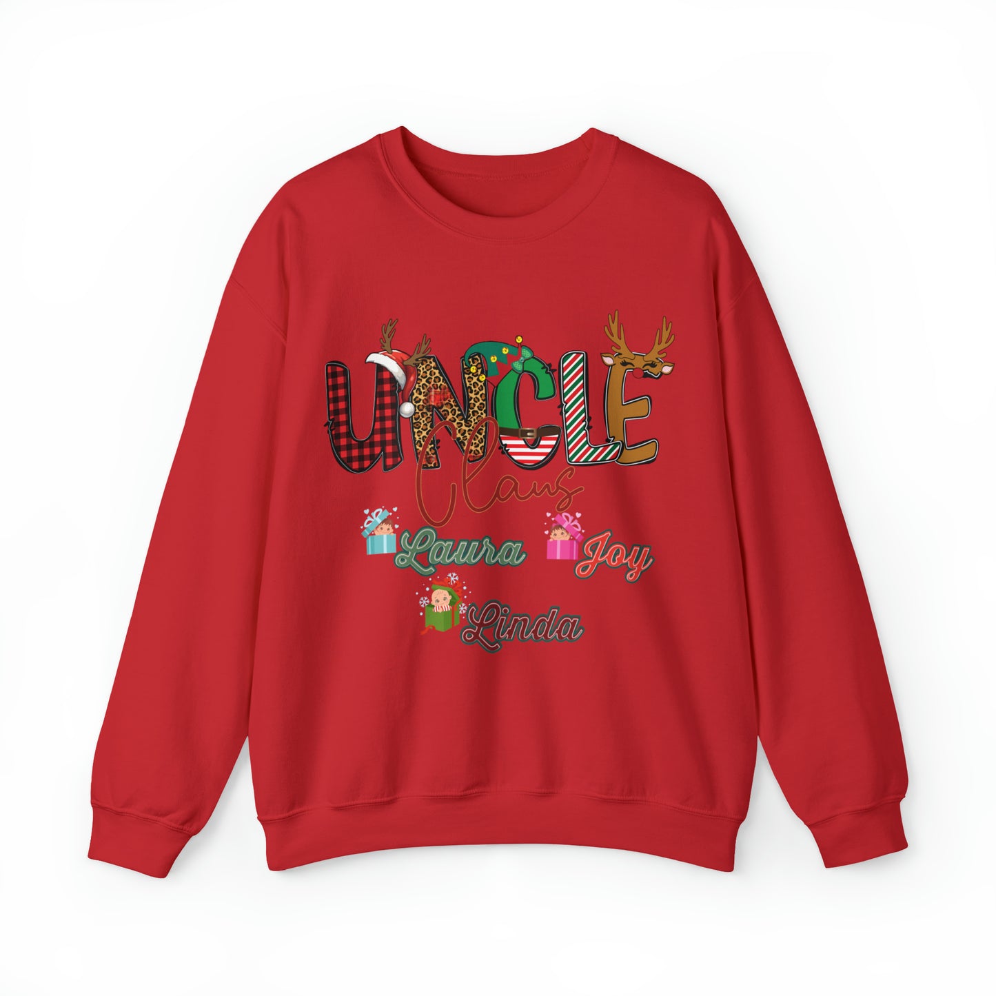 Custom Uncle Claus Sweatshirt, Christmas Uncle Sweatshirt, Christmas Uncle Sweater, Custom Uncle With Name Sweatshirt, Gifts For Uncle, S937