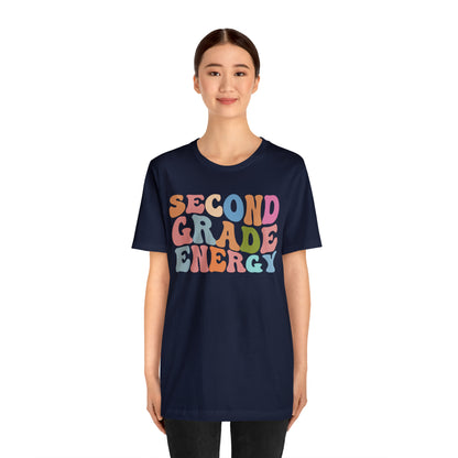 Cute Teacher Shirt, Second Grade Energy Shirt, Shirt for Second Grade, Teacher Appreciation Shirt, Best Teacher Shirt, T496