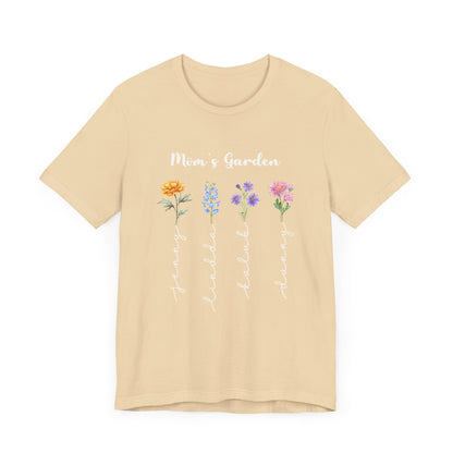 Custom Birth Month Flowers Shirt, Custom Moms Garden Shirt, Grandmas Garden Sign Shirt, Birth Month Flower Shirt,  Birth Flower Shirt, T1610