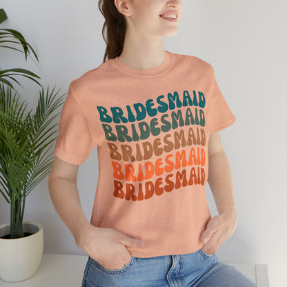 Retro Bridesmaid TShirt, Bridesmaid Shirt for Women, T290