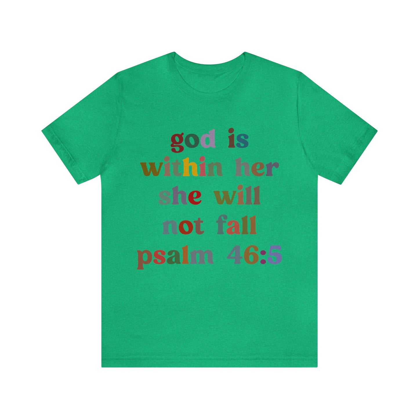 God Is Within Her She Will Not Fall Shirt, Godly Woman Shirt, Religious Women Shirt, Christian Shirt for Mom, Jesus Lover Shirt, T1236