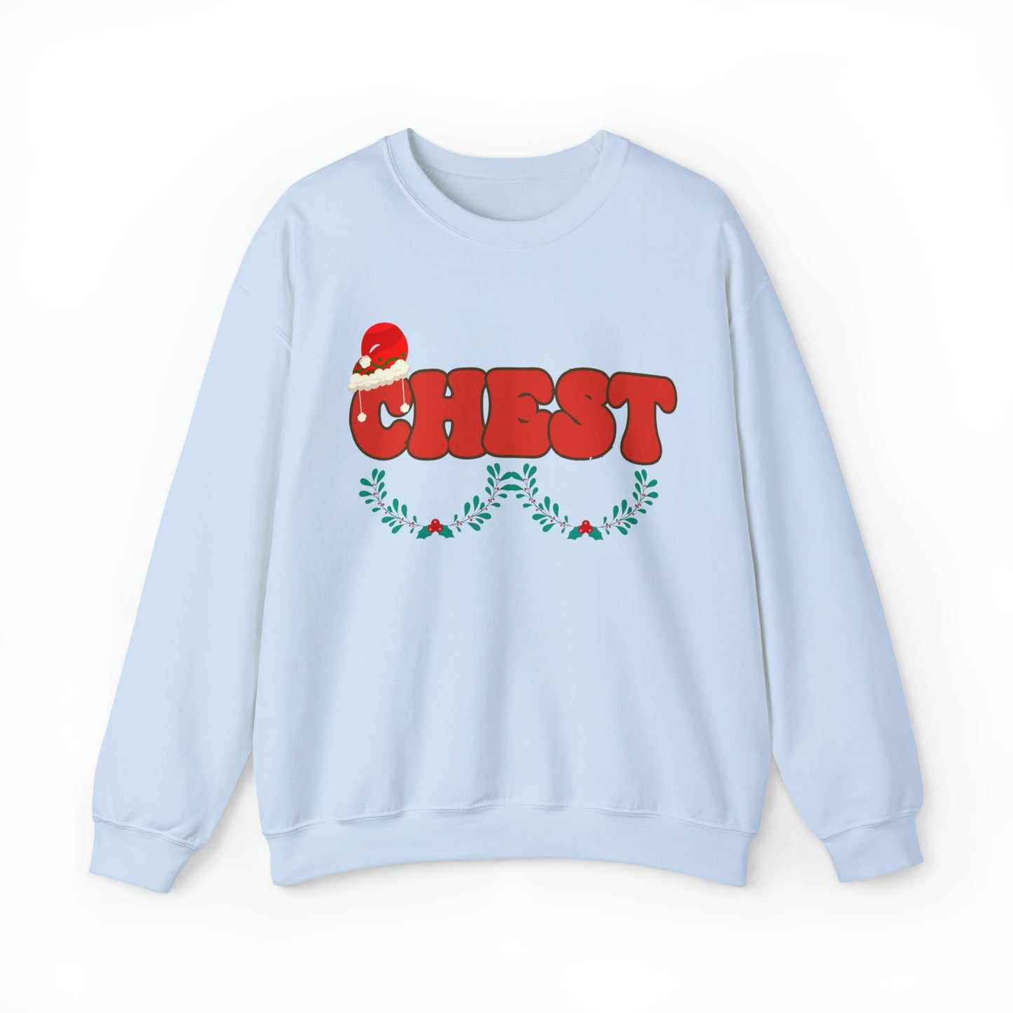 Couple Chest Nuts Crewneck Sweatshirt, Christmas Holiday Sweatshirt, Christmas Gift for Couples, Funny Matching Christmas Sweatshirt, SW950