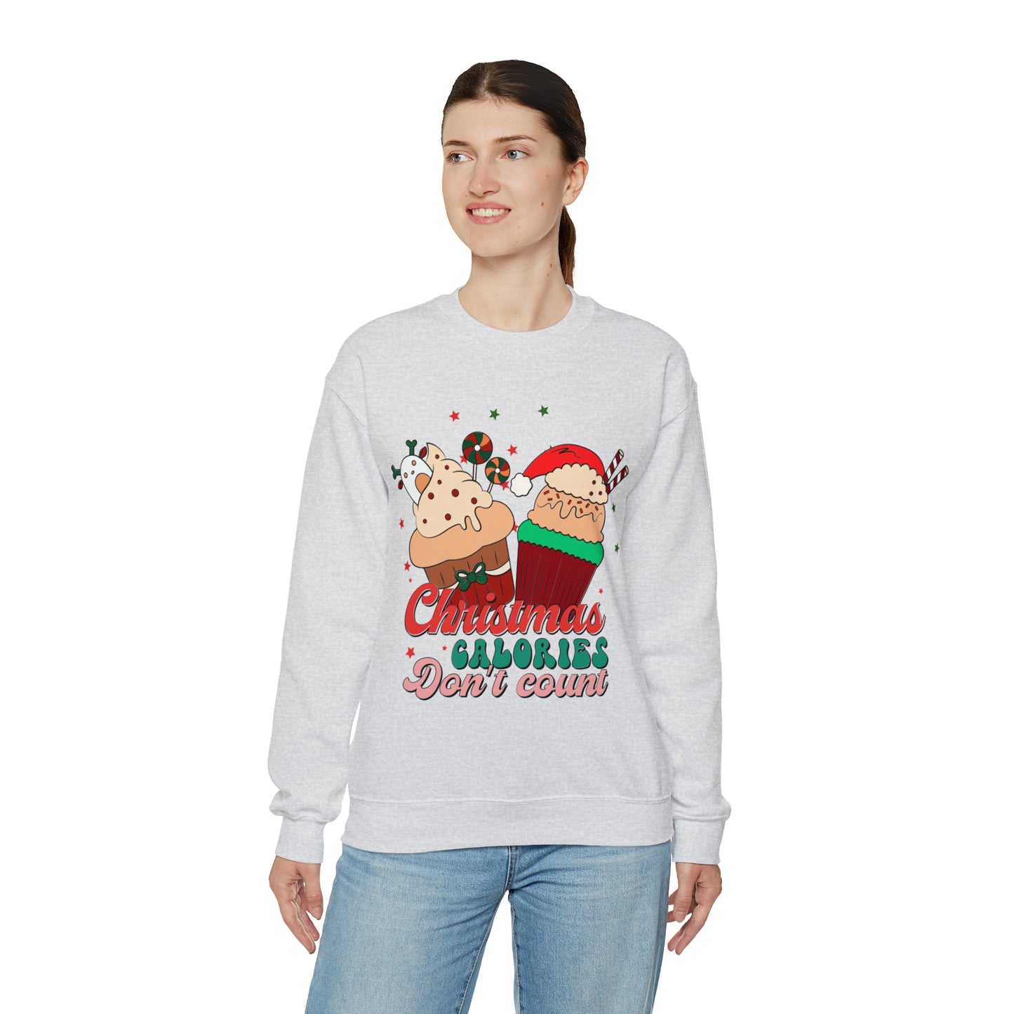 Christmas Calories Don't Count Sweatshirt, Funny Christmas Sweatshirt, Christmas Gift, Xmas calories Sweatshirt, Christmas calories, SW871