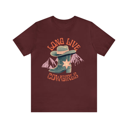 Cowgirl Boots Shirt, Long Live Cowgirls Shirt, Western Rodeo Shirt, Cowgirl Shirt, Wild Western Graphic Shirt, Boho Shirt, T234