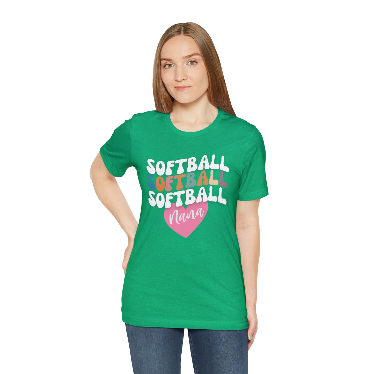 Softball Nana Shirt, Cute Softball Shirt for Grandma, Retro Softball Nana Shirt, Shirt for Nana, T330