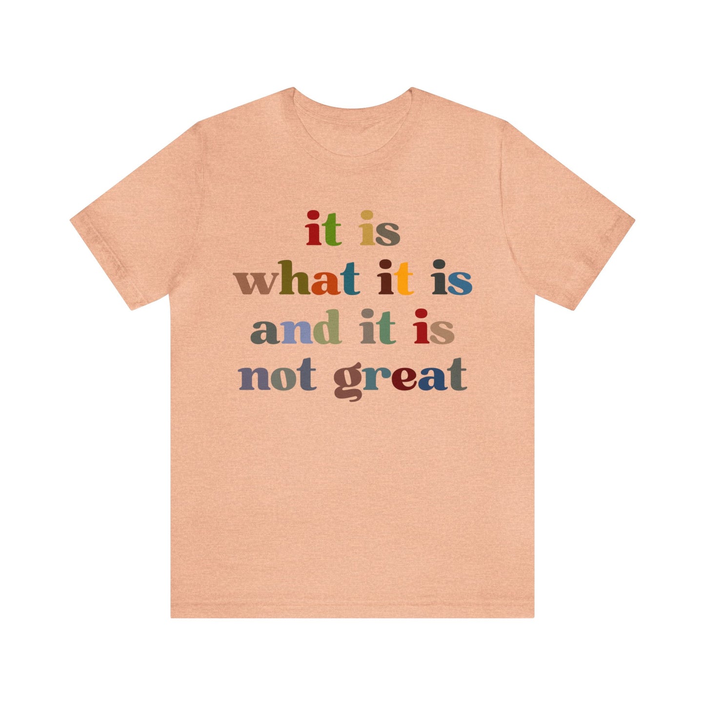 It Is What It Is And It Is Not Great Shirt, Funny Quote Shirt, Funny Meme Shirt, Funny Mood Shirt, Shirt for Women, Gift for Women, T1511