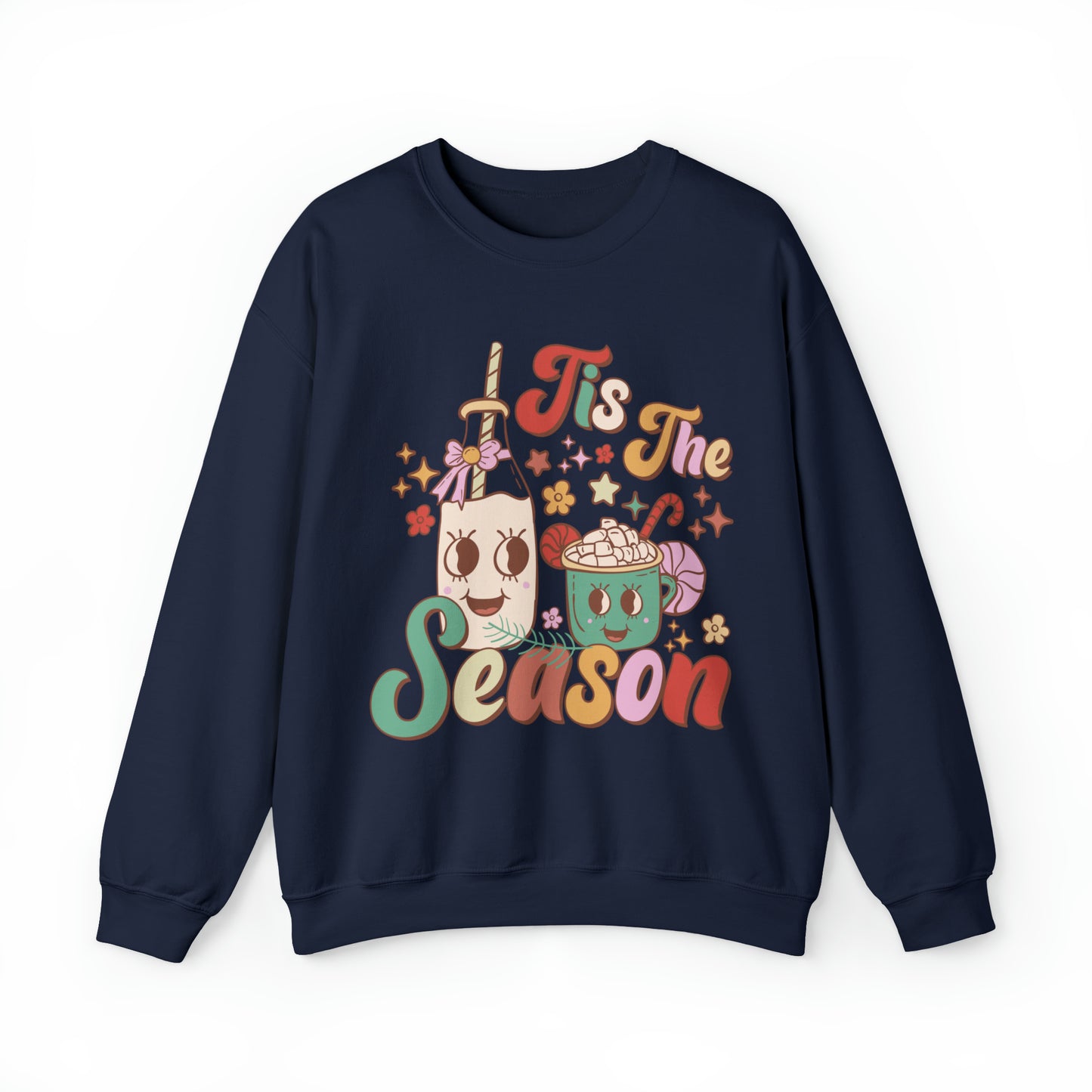 Christmas Tis The Season Sweatshirt, Merry Christmas Shirt, Christmas Tree Sweater, Christmas Tree shirt, Christmas Cake Sweatshirt, S890