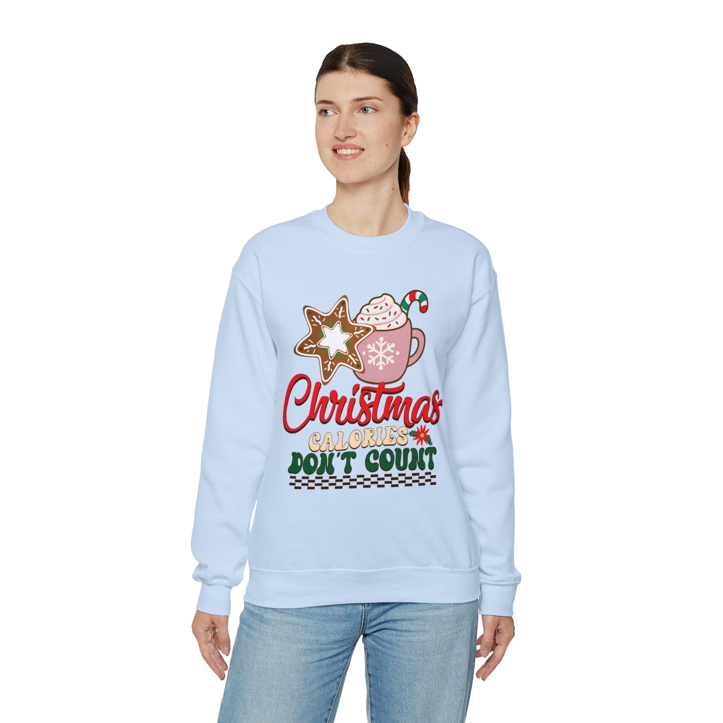 Christmas Calories Don't Count Sweatshirt, Funny Christmas Sweatshirt, Christmas Gift, Xmas calories Sweatshirt, Christmas calories, SW872